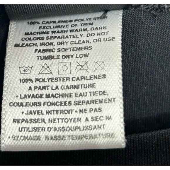 Patagonia Capilene Shirt Womens Medium Black Lightweight Base Layer Long Sleeve - Picture 5 of 6